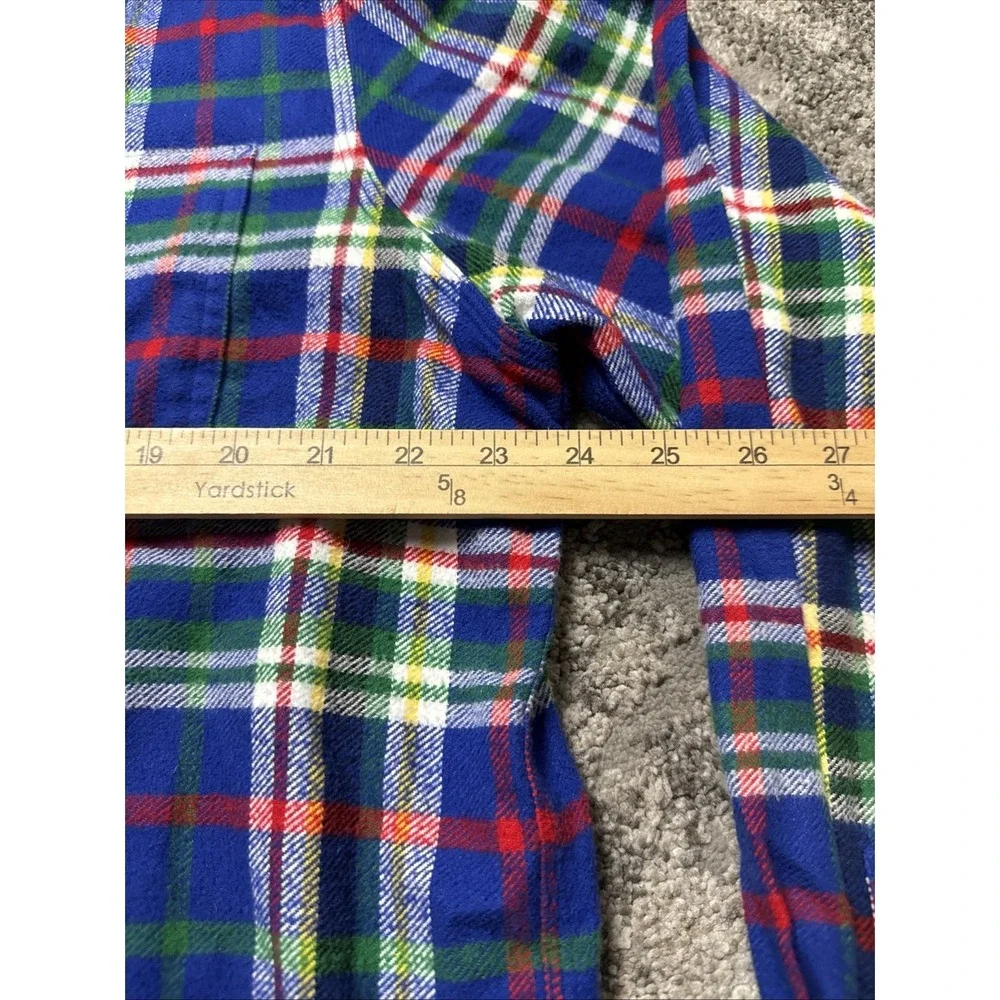 Polo Ralph Lauren Men's XL Classic‎ Fit Flannel Shirt Blue Plaid L/S Holiday
